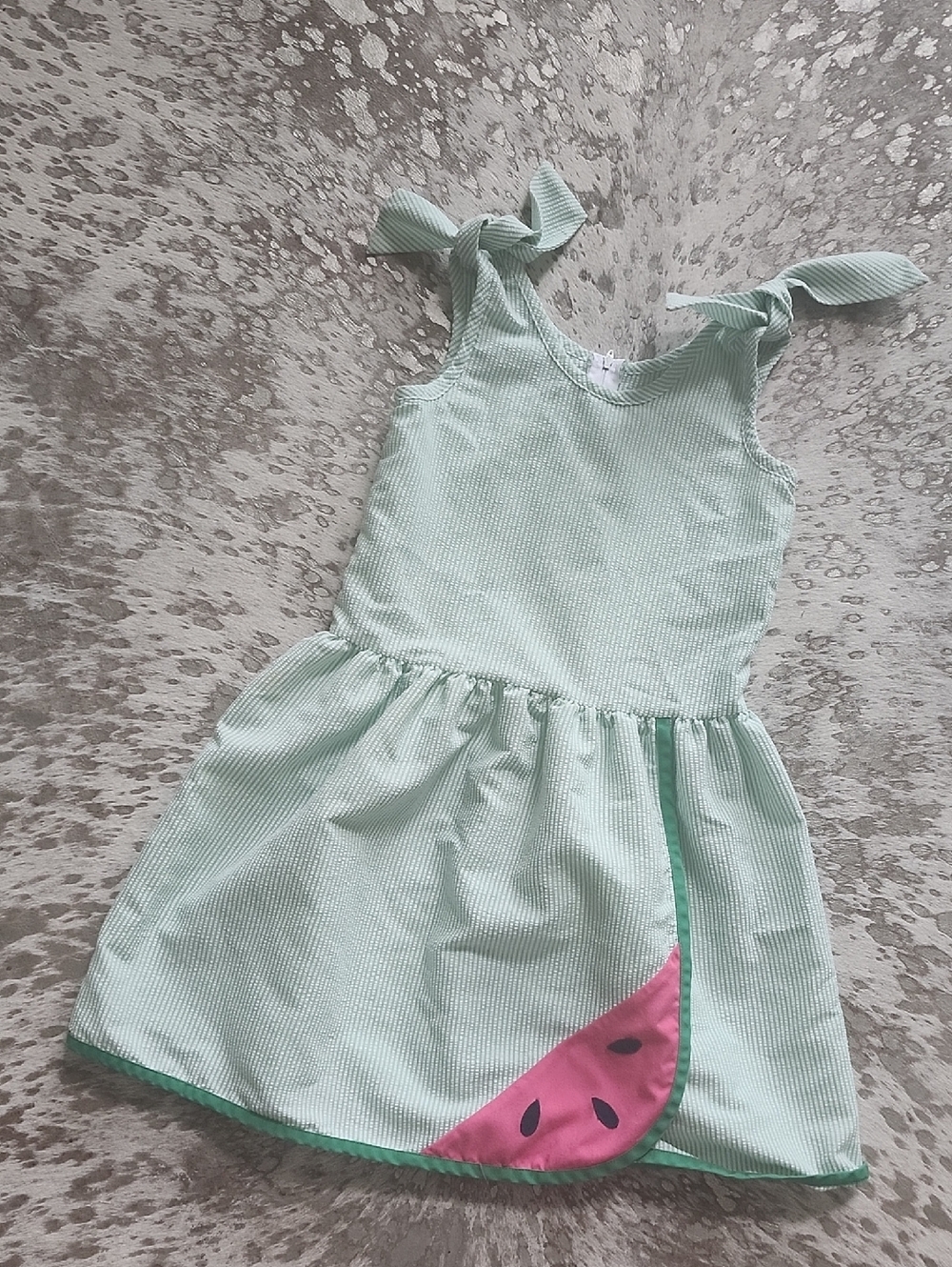 Florence Eiseman Seersucker Watermelon Dress Sz7
